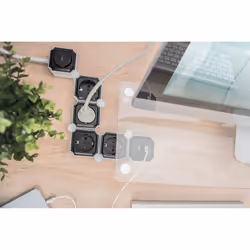 Digitus Barrette flexible de 4 prises avec 2 ports USB et interrupteur - Vue supplémentaire 5
