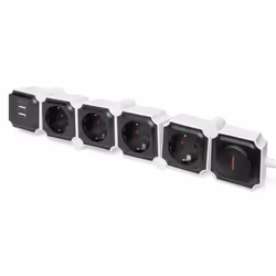 Digitus Barrette flexible de 4 prises avec 2 ports USB et interrupteur - Vue supplémentaire 9