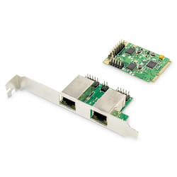 Digitus Carte réseau mini PCI Express Dual Gigabit Ethernet