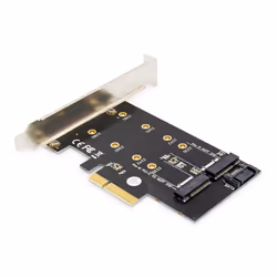 Digitus Carte add-on M.2 NGFF / NVMe SSD PCI Express 3.0 (x4), PCIe, M.2, PCI 3.0, Noir, Chine, 6 Gbit/s