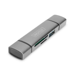 Digitus Hub à double lecteur de carte USB-C™ USB 3.0, OTG