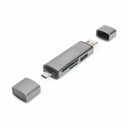 Digitus Hub à double lecteur de carte USB-C™ USB 3.0, OTG