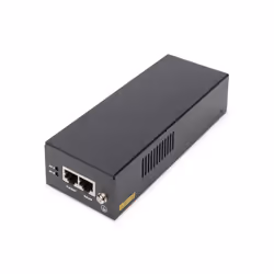 Digitus Injecteur PoE++ Gigabit Ethernet, 802.3bt, 85 W, Gigabit Ethernet, 10,100,1000 Mbit/s, IEEE 802.3bt, Noir, 100 m, Cou ...