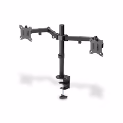 Digitus Support double écran universel avec fixation par serrage, Pince, 8 kg, 38,1 cm (15"), 81,3 cm (32"), 100 x 100 mm, No ...