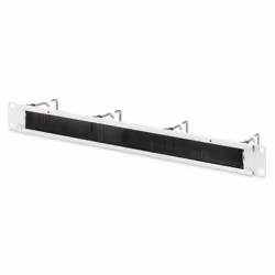 Digitus Panneau de rangement pour câbles avec supports en acier et passe-câble à brosse pour armoires de 482,6 mm (19 po), 1U
