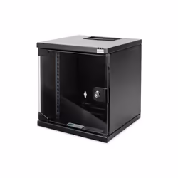 Digitus Boîtier mural 254 mm (10") - 312x300 mm (LxP), Rack monté sur le mur, 6U, 30 kg, Verrouillage des touches, 5,33 kg, N ...