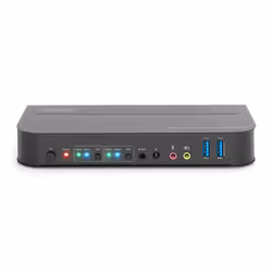 Digitus Commutateur KVM, 2 ports, 4K 60 Hz, 2 x entrées DP, 1 x sortie DP/HDMI