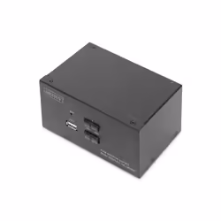 Digitus Commutateur KVM, 2 ports, Double affichage, 4K, HDMI®, 3840 x 2160 pixels, 4K Ultra HD, Noir