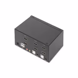 Digitus Commutateur KVM, 2 ports, Double affichage, 4K, HDMI®