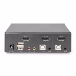 Digitus Commutateur KVM, 2 ports, Simple affichage, 4K, HDMI®