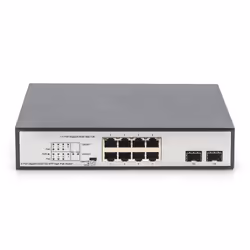 Digitus Commutateur Gigabit 8 ports avec 6 ports PoE, 2 x RJ45, 2 x SFP Uplink, 802.3af/at/bt
