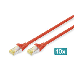 Digitus Câble de brassage CAT 6A S/FTP, 10 pièces