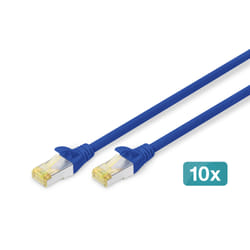 Digitus Câble de brassage CAT 6A S/FTP, 10 pièces