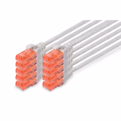 Digitus Câbles à paires CAT 6 U-UTP - LSZH, 10 pièces