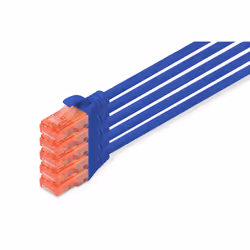 Digitus DK-1617-100-B-5 câble de réseau Bleu 10 m Cat6 U/UTP (UTP)