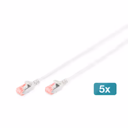 Digitus DK-1624-100S-5, 10 m, Cat6, U/FTP (STP), RJ-45, RJ-45