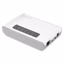 Digitus 2 ports USB 2.0 sans fil pour serveur réseau multifonction, 300 Mbits/s, Blanc, Liaison, Énergie, USB, Taïwan, 64 Mo, ...