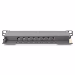 Digitus CAT 6A, panneau de brassage à haute densité de classe EA, blindé, 8 ports, 0,5 UH, 10", noir