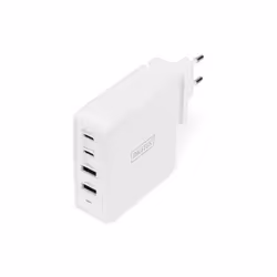 Digitus Adaptateur USB universel à 4 ports, USB-C™ / USB A, 100 W, GaN, Intérieure, Secteur, 20 V, Blanc