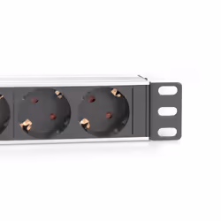 Digitus Multiprise 10" avec profilé aluminium, 4 prises de courant de sécurité