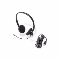 Digitus Micro-casque de bureau On Ear avec réduction de bruit, USB, Avec fil, Bureau/Centre d'appels, 20 - 20000 Hz, Casque,  ...