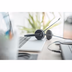 Digitus Micro-casque de bureau On Ear avec réduction de bruit, USB