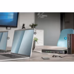 Digitus Commutateur KVM, 4 ports, 4K 60 Hz, 4 x entrées DP, 1 x sortie DP/HDMI - Vue supplémentaire 4