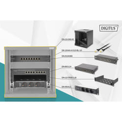 Digitus Pack réseau de 254 mm (10")