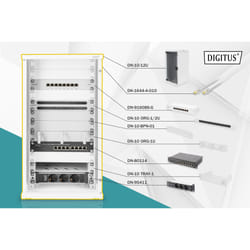 Digitus Pack réseau 254 mm (10") – 12U, 312 x 300 mm (l x P)