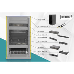 Digitus Pack réseau 254 mm (10") – 12U, 312 x 300 mm (l x P)