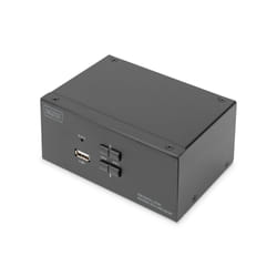 Digitus Commutateur KVM, 2 ports, Double affichage, 4K, DisplayPort®