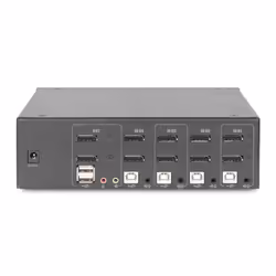 Digitus Commutateur KVM, 4 ports, Double affichage, 4K, DisplayPort®