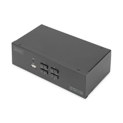 Digitus Commutateur KVM, 4 ports, Double affichage, 4K, HDMI®