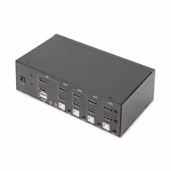 Digitus Commutateur KVM, 4 ports, Double affichage, 4K, HDMI® - Vue supplémentaire 4