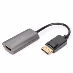 Digitus Convertisseur vidéo 8K DP – HDMI, 0,15 m, DisplayPort, HDMI, Mâle, Femelle, Droit
