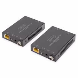 Digitus Kit d'extension HDMI, 4K / 60 Hz, 70 m, 3840 x 2160 pixels, Émetteur et récepteur AV, 70 m, Avec fil, Noir, HDCP