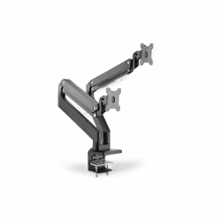 Digitus Support double écran universel avec ressort à gaz et fixation par serrage, 75 x 75 mm, 100 x 100 mm, -45 - 45°, -90 - ...