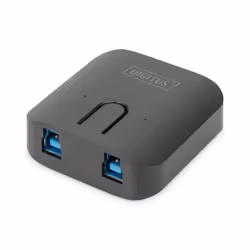 Digitus Commutateur de partage USB 3.0, 5000 Gbit/s, Noir, 190 g, 220 g, 93 mm, 135 mm