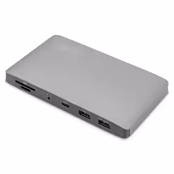 Digitus Station d'accueil Thunderbolt™ 3 8K, USB Type-C™, Avec fil, Thunderbolt 3, 60 W, 1000 Mbit/s, Noir, Gris, MMC, MicroS ...
