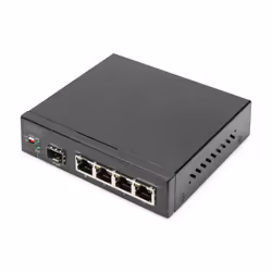Digitus Commutateur réseau 4 ports Gigabit, 1 port SFP Uplink, Non-géré, Gigabit Ethernet (10/100/1000)