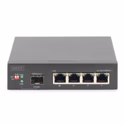 Digitus Commutateur réseau 4 ports Gigabit, 1 port SFP Uplink