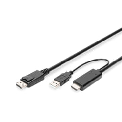 Digitus Câble adaptateur HDMI 4K – HDMI vers DisplayPort
