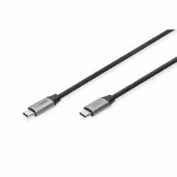 Digitus Câble de raccordement USB Type-C (USB 3.0 Gen1), 0,5 m, USB C, USB C, USB 3.2 Gen 1 (3.1 Gen 1), 5000 Mbit/s, Noir
