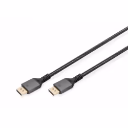 Digitus Câble de raccordement DisplayPort 8K version 1.4, 1 m, DisplayPort, DisplayPort, Mâle, Mâle, 7680 x 4320 pixels