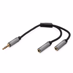 Digitus Répartiteur audio, jack mâle 3,5 mm vers 2 jack femelle 3,5 mm, 3,5mm, Mâle, 2 x 3.5mm, Femelle, 0,2 m, Noir