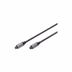 Digitus Câble de raccordement Toslink, Toslink vers Toslink, 1 m, TOSLINK, Mâle, TOSLINK, Mâle, 1 m, Noir