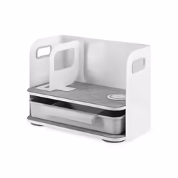 Digitus Desktop Organizer avec chargeur Qi, Acier, Gris, Blanc, 1 tiroir(s), Chine, 400 mm, 220 mm