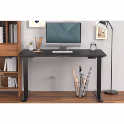 Digitus Piètement de table réglable en hauteur électriquement, deux moteurs, 3 vitesses, noir