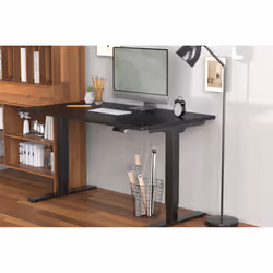 Digitus Piètement de table réglable en hauteur électriquement, deux moteurs, 3 vitesses, noir