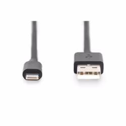 Digitus Câble spiralé USB 2.0 – USB A vers Lightning